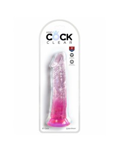 Gode réaliste Pipedream King Cock Clear TPE Rose 2