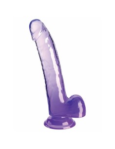 Gode réaliste Pipedream King Cock Clear TPE Violet