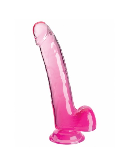 Gode réaliste Pipedream King Cock Clear TPE Rose