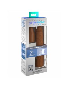 Manchon de pénis Pipedream Fantasy X-tensions Elite Marron 2