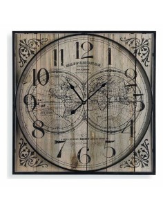 Horloge Murale Versa Bois (59,5 x 5,5 x 59,5 cm)