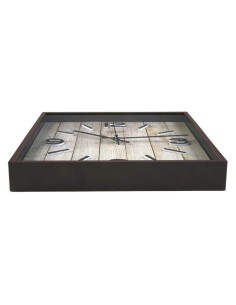 Horloge Murale Versa Marron Plastique Escandinavo/Nórdico 4,1 x 28 x 28 cm 2