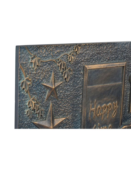 Décoration murale DKD Home Decor Cuivre 60 x 4 x 40 cm (2 Unités) (2 pcs)