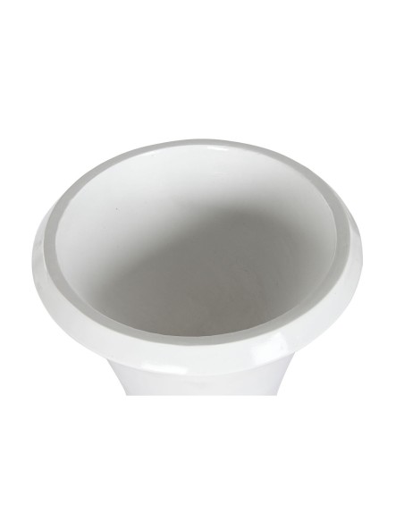 Cache-pot Home ESPRIT Blanc Doré Fibre Moderne 40 x 40 x 100 cm