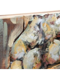 Cadre DKD Home Decor Buda Bois Métal Oriental Buda (80 x 80 x 7 cm) 2
