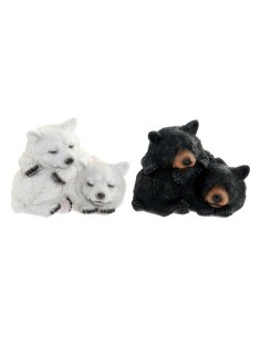 Sculpture DKD Home Decor Ours Résine (2 pcs) (2 pcs) (14 x 14 x 11 cm)
