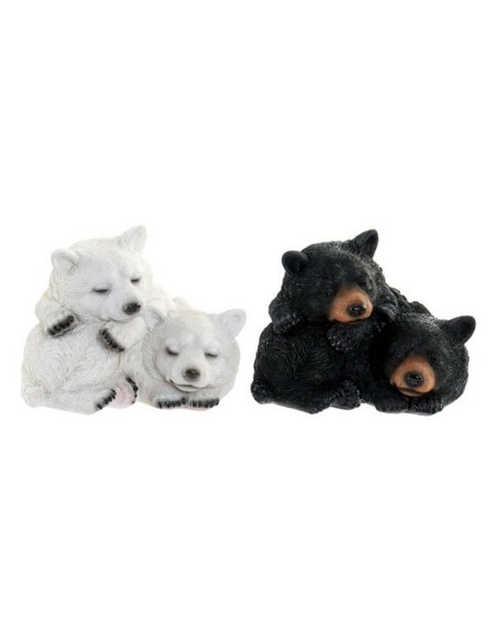 Sculpture DKD Home Decor Ours Résine (2 pcs) (2 pcs) (14 x 14 x 11 cm)
