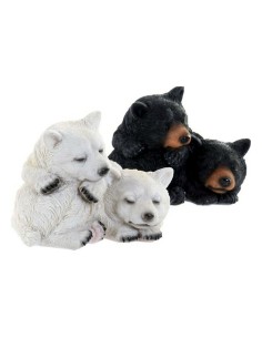 Sculpture DKD Home Decor Ours Résine (2 pcs) (2 pcs) (14 x 14 x 11 cm) 2