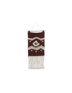 Décoration murale DKD Home Decor Rouge Naturel Boho 45 x 2 x 115 cm