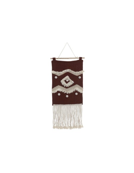 Décoration murale DKD Home Decor Rouge Naturel Boho 45 x 2 x 115 cm