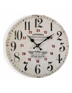 Horloge Murale Versa Pharmautique Bois (4 x 30 x 30 cm)