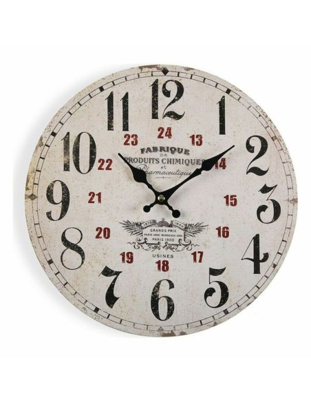Horloge Murale Versa Pharmautique Bois (4 x 30 x 30 cm)