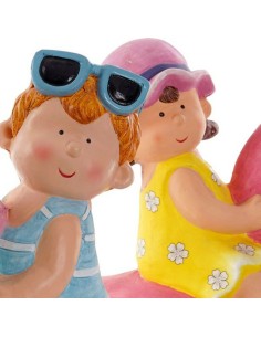 Figurine Décorative DKD Home Decor Enfants Fibre de Verre (2 pcs) 2