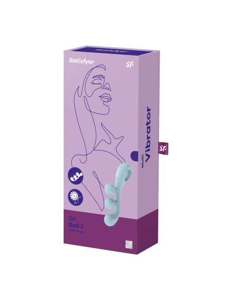 Vibromasseur Satisfyer Tri Ball 2 Bleu
