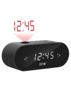 Radio réveil avec projecteur LCD SPC 1 Noir (1 Unité)