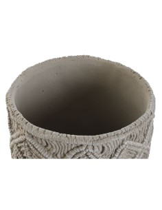 Set de pots de fleurs Home ESPRIT Gris clair Ciment 20 x 20 x 18 cm 2
