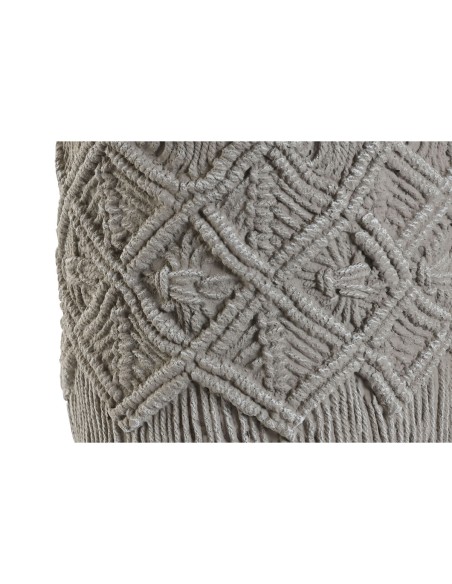 Set de pots de fleurs Home ESPRIT Gris clair Ciment 20 x 20 x 18 cm