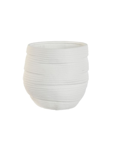 Cache-pot Home ESPRIT Blanc Céramique 29 x 29 x 27 cm