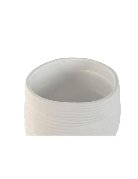 Cache-pot Home ESPRIT Blanc Céramique 29 x 29 x 27 cm