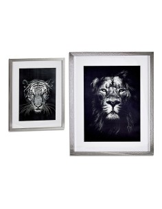 Cadre Lion - Tiger (43 x 3 x 53 cm)