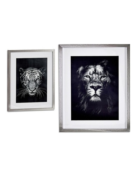 Cadre Lion - Tiger (43 x 3 x 53 cm)