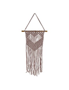 Décoration Suspendue DKD Home Decor Violet Marron Clair Bambou