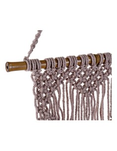 Décoration Suspendue DKD Home Decor Violet Marron Clair Bambou 2