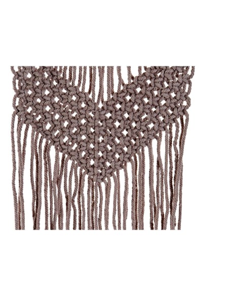 Décoration Suspendue DKD Home Decor Violet Marron Clair Bambou