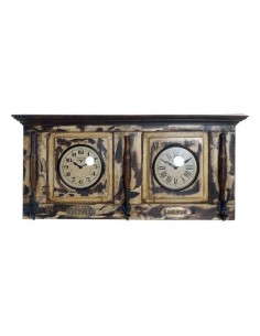 Horloge Murale DKD Home Decor London Teck (81 x 15 x 37 cm)