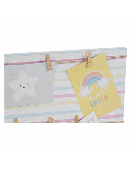 Cadre Photos DKD Home Decor Sunshine Multicouleur Toile Bébé 50 x 2 x 50 cm