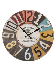 Horloge Murale Versa Chateau Métal (5 x 28 x 28 cm)