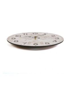 Horloge Murale Versa World Bois (28 x 28 x 9 cm) 2