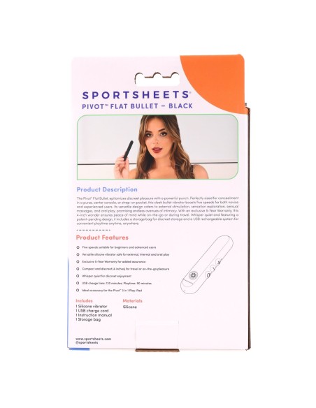 Vibreur Balle Rechargeable Freed Sportsheets Pivot Noir