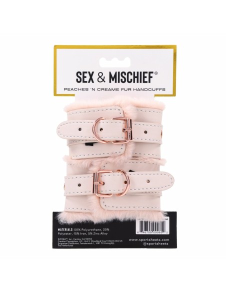 Menottes Sportsheets Peaches 'n CreaMe Blanc