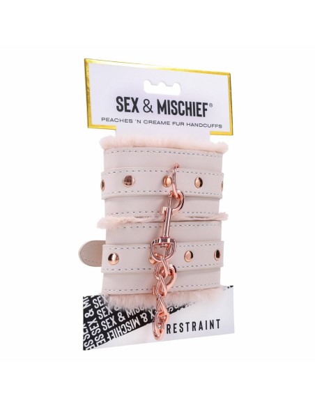 Menottes Sportsheets Peaches 'n CreaMe Blanc
