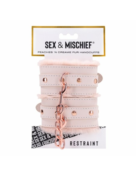 Menottes Sportsheets Peaches 'n CreaMe Blanc