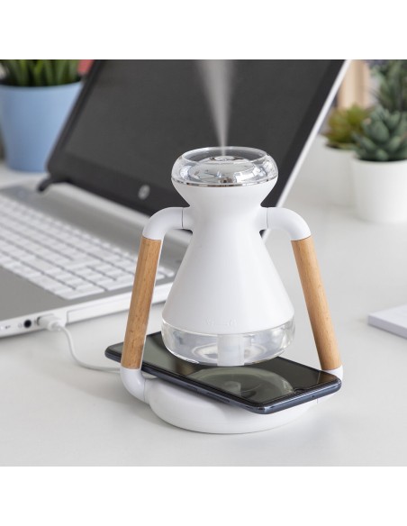 Humidificateur Diffuseur d'Arômes et Chargeur Sans Fil 3 en 1 Misvolt InnovaGoods