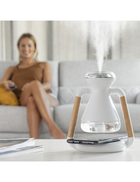 Humidificateur Diffuseur d'Arômes et Chargeur Sans Fil 3 en 1 Misvolt InnovaGoods
