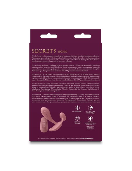 Plug Vibrant Anal NS Novelties Secrets Rose