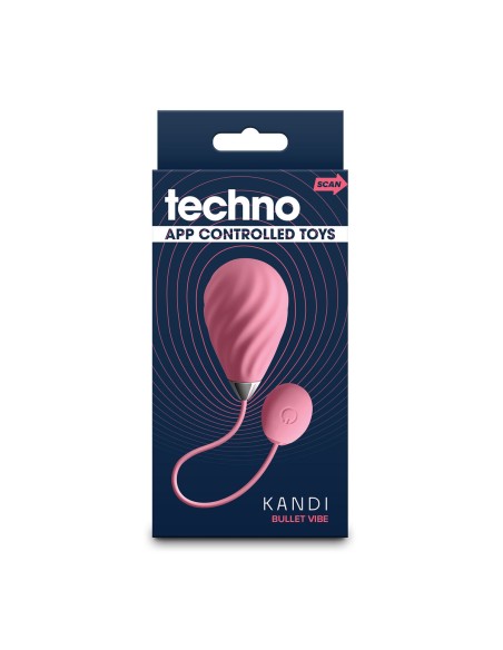 Œufs vibromasseur NS Novelties Techno Kandi Rose