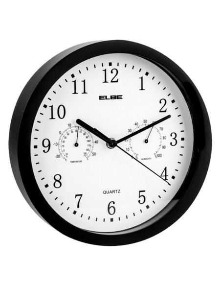 Horloge Murale ELBE RP-1005-N Blanc/Noir