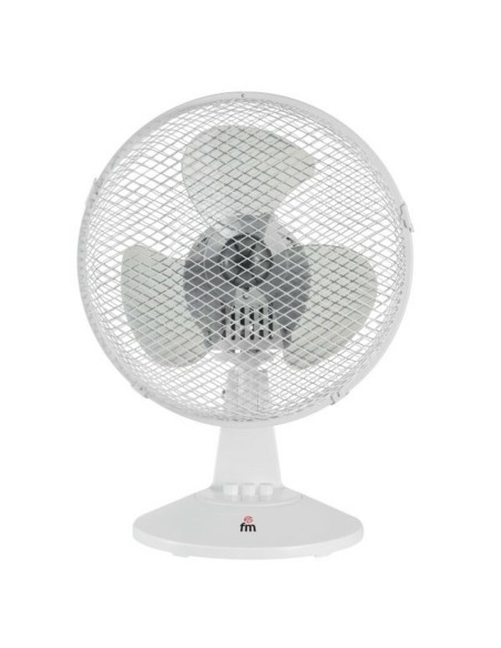 Ventilateur de Bureau Grupo FM 65786 25 W Ø 23 cm Blanc