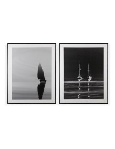 Cadre Versa Avec cadre Bateau polystyrène Toile Bois MDF 3,5 x 100 x 80 cm