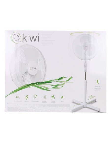 Ventilateur sur Pied Kiwi Blanc 45 W (Ø 40 cm)