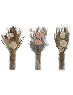 Branche Home ESPRIT Multicouleur Naturel Verre Fleur séchée 20 x 10 x 50 cm (3 Unités)