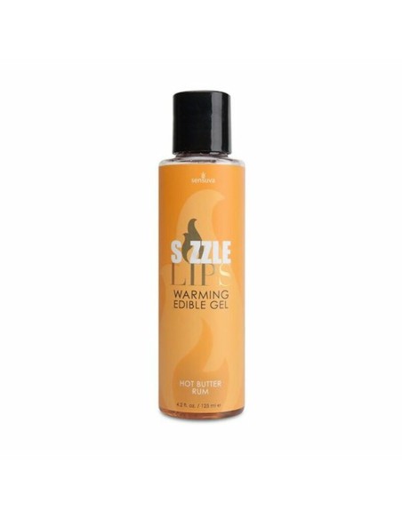 Gel chauffant comesible Sizzle Lips Rhum Chaud 125 ml Sensuva 7327 125 ml