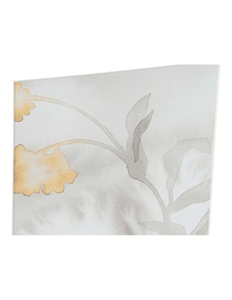 Cadre DKD Home Decor Drawed Leaf 33 x 3 x 38 cm Traditionnel Feuille d'une plante (2 Unités)