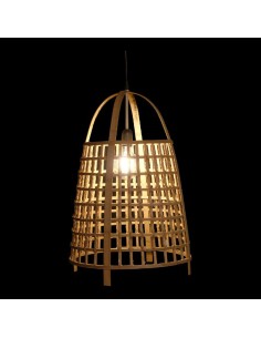 Suspension DKD Home Decor Naturel Métal 50 W 220 V 42 x 42 x 63 cm 2