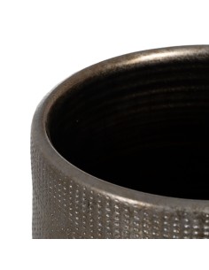 Cache-pot Métallisé Céramique 31 x 31 x 51 cm 2