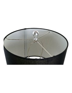 Lampe de bureau DKD Home Decor Noir Argent Polyester Acrylique Résine 220 V 60 W (33 x 33 x 74 cm) 2